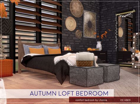 Lhonnas Autumn Loft Bedroom Bedroom Loft Comfortable Bedroom Sims