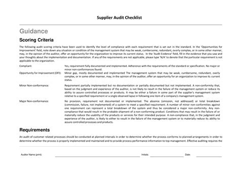 Supplier Audit Checklist - How to create a Supplier Audit Checklist? Download this Supplier ...
