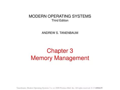 Ppt Modern Operating Systems Third Edition Andrew S Tanenbaum