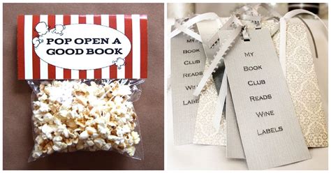16 Adorable Favors For Your Book Club Book Club Parties Book Themed Party Bookworm Party