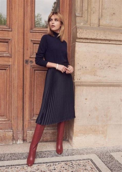 Elegant Midi Skirt Winter Ideas Mode Outfits Winter Outfits Fashion