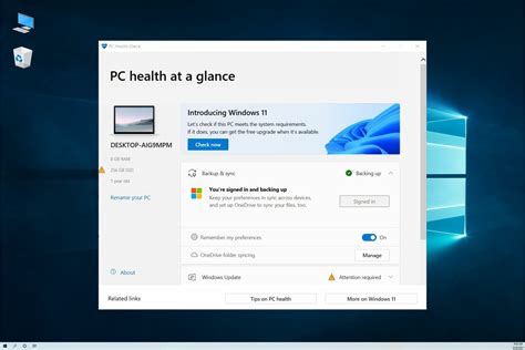 download pc health check to test your pc for windows 11