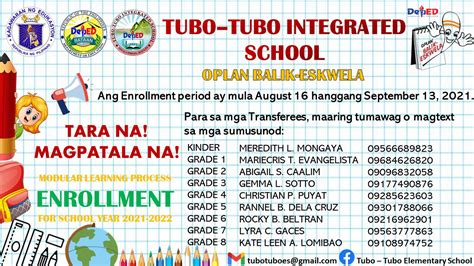 Tubo Tubo Integrated School Posts Facebook