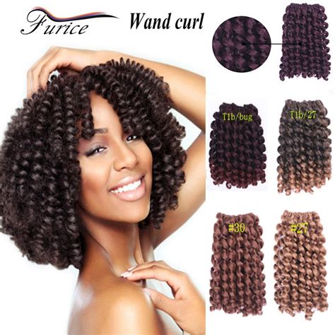 Hot Selling 8 Inch Curly Synthetic Crochet Braids Wand Curl Hair Weaving Braids Wand Curls