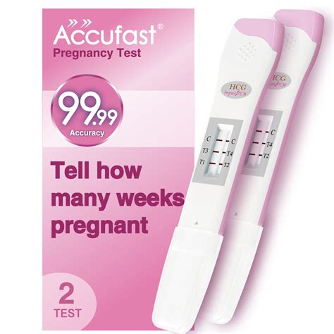 Buy Accufast Pregnancy Test For Early Detection With Week Indicator To Tell You How Many Weeks