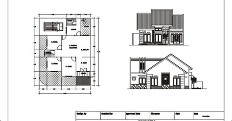 Desain Rumah Minimalis Tampak Depan Dan Denah in 2020 | Home design