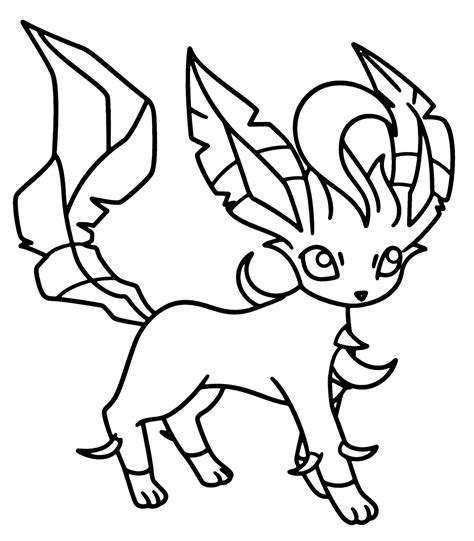 Leafeon Coloring Pages Coloring Pages For Kids And Adults