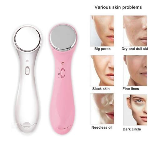 buy beauty instrument ultrasound ion face lift facial beauty device skin care massager beauty