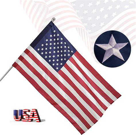american flag 3x5 ft outdoor usa heavy duty nylon us flags with embroidered stars