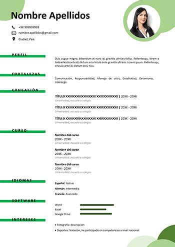 Hoja De Vida Sin Experiencia Laboral Bachiller Modelos De Cv