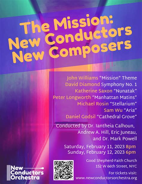 The Mission New Conductors New Composers New Music Usa