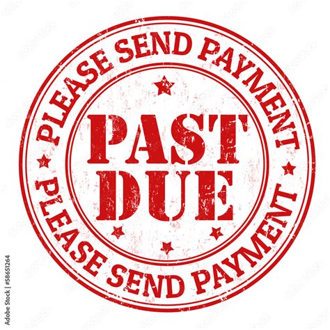 Past Due Stamp Stock Vector Adobe Stock