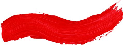 59 Red Paint Brush Stroke Png Transparent Brush