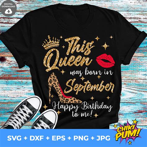 This Queen Was Born In September Svg Birthday Queen Svg September