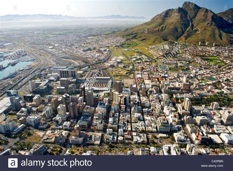 Aerial View Of The Buildings Of The Cbd In Cape Town
