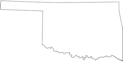Oklahoma Map Silhouette Free Vector Silhouettes