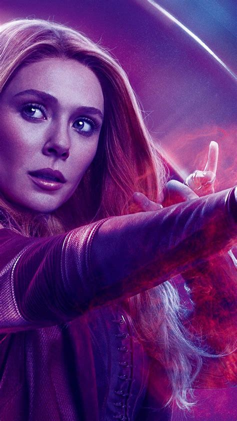 Scarlet Witch Avengers Endgame Iphone Wallpaper Best Movie Poster