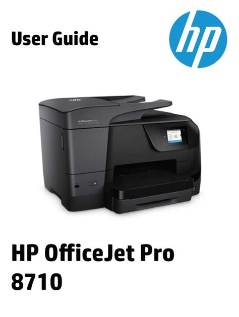User Manual Hp Officejet Pro 8710 English 181 Pages