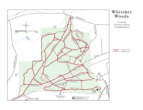 Whitaker Woods Running Trails Map Line Chart Map Screenshot