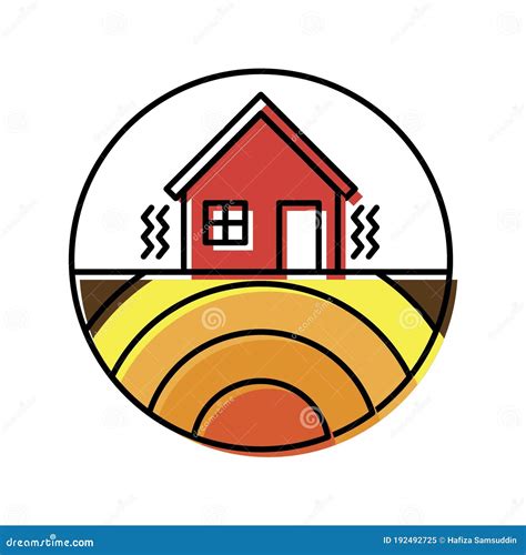 Earthquake Vector Icon Isolated On Transparent Background Earth