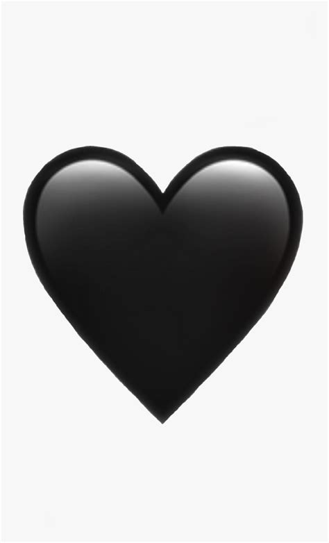 Heart Emoji Iphone Black Emojiiphone Iphoneemoji Iphone Black