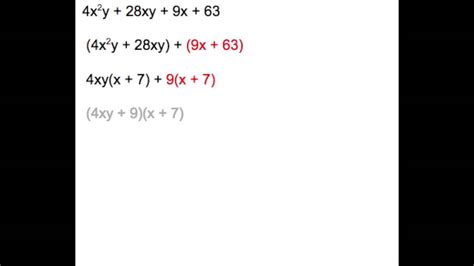 Factor out the gcf of a polynomial. Factoring 4 Term Polynomials by Grouping - YouTube