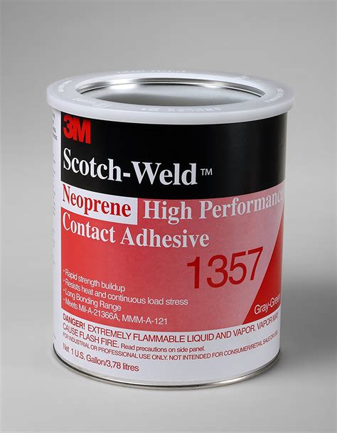 3m Scotchweld 1357 Neoprene High Performance Contact Adhesive 1 Gallon
