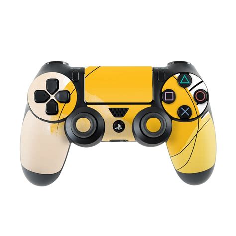 Sony Ps4 Controller Skin Abstract Yellow By Aleeya Marie Designs