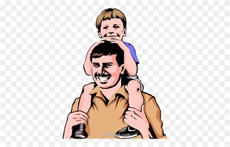 Father Son Royalty Free Vector Clip Art Illustration Dad And Son