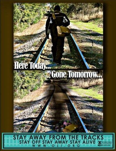 Gone Tomorrow Noise Pollution Staying Alive Railroad Tracks Public