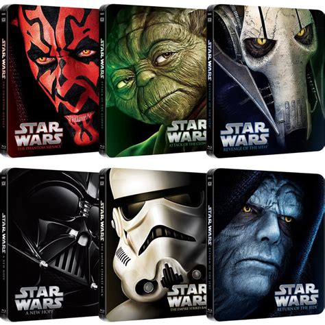 Star Wars Complete Collection Limited Edition Steelbooks Blu Ray