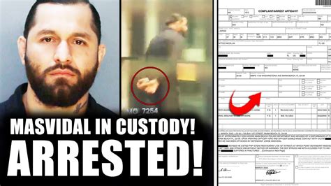 Jorge Masvidal Arrested Footage And Police Report Revealed Conor