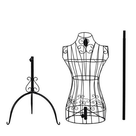 Metal Wire Dress Form Mannequin Adjustable Height Wire Frame Dress