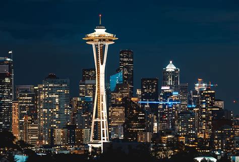 Hd Wallpaper Panoramic View Of The Space Needle An Observation Tower