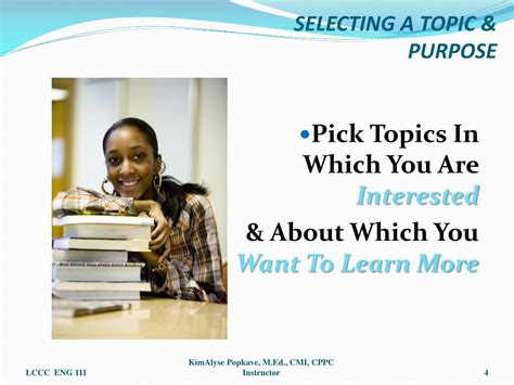 Ppt Selecting A Topic And Purpose Powerpoint Presentation Free