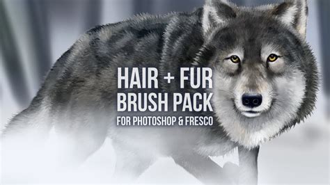 Hair And Fur Brushes For Photoshop And Adobe Fresco Youtube