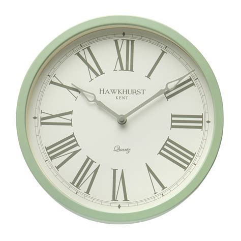Buy Toki Kent Sage Green Wall Clock 30cm Online Purely Wall Clocks