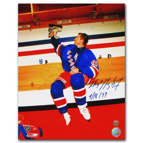 Wayne Gretzky Autographed New York Rangers Final Game 11x14 Photo W4