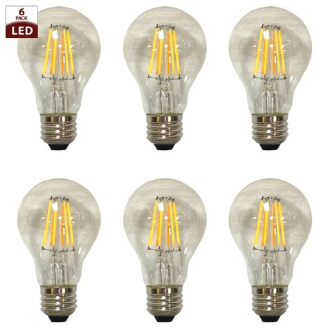 Light Bulbs 8w A60a19 E26 60w Equivalent Frost Glass Led Light Bulb