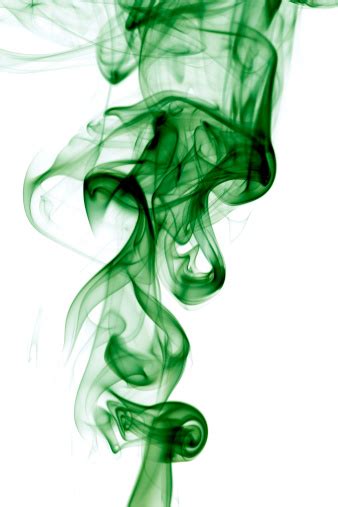 Green Smoke On White Background Stock Photo Download