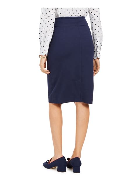 Charter Club Womens Navy Knee Length Pencil Skirt Size 8 Ebay