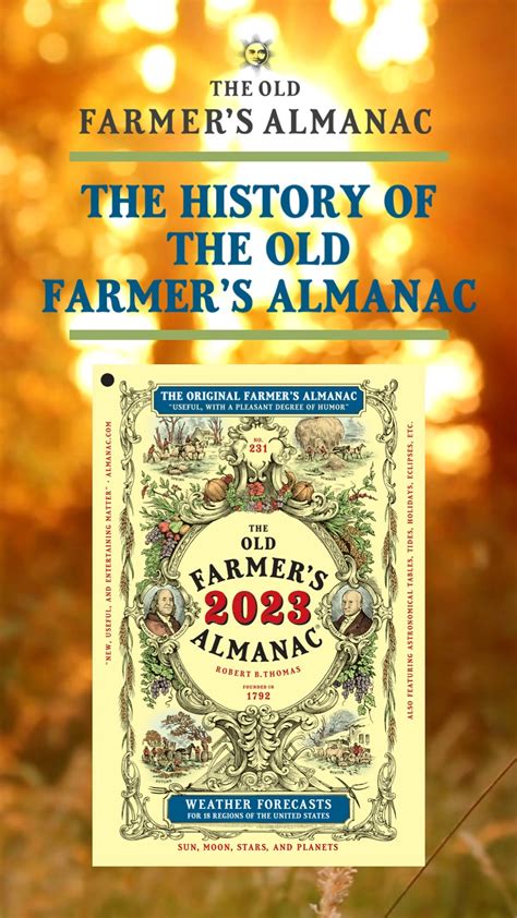 History Of The Old Farmers Almanac Who Started The Old Farmers