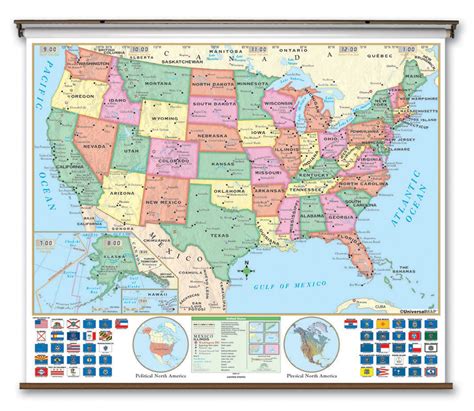 Primary Wall Map United States Wall Maps Classroom Map Classroom