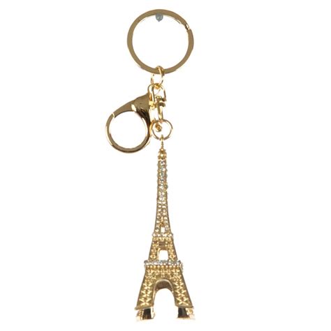 Wholesale M00a Studded Eiffel Tower Keychain