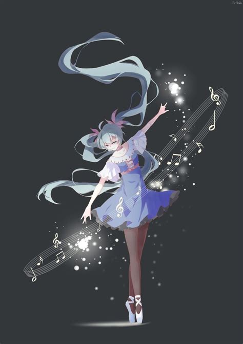 Anime Ballerina Girl Dibujos De Hatsune Miku Arte De Anime Dibujos De Anime