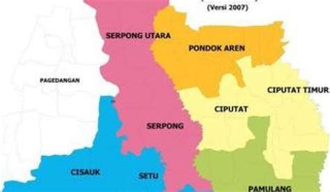 Data Kecamatan Dan Kelurahan Tangerang Selatan