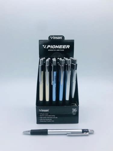 Vinson Vpioneer Smooth Writing Pens Push Point 36pcs Manna Supply