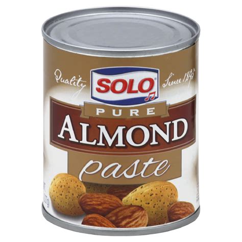 Solo Pure Almond Paste 8 Oz 227 G