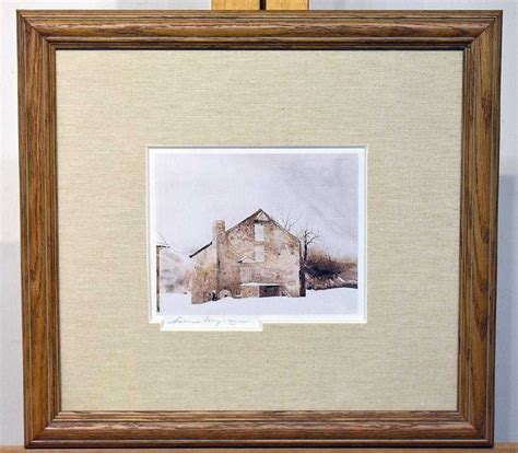 Pencil Signed Andrew Wyeth Print Kuerners Farm