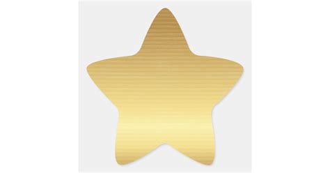 Gold Star Sticker Zazzle